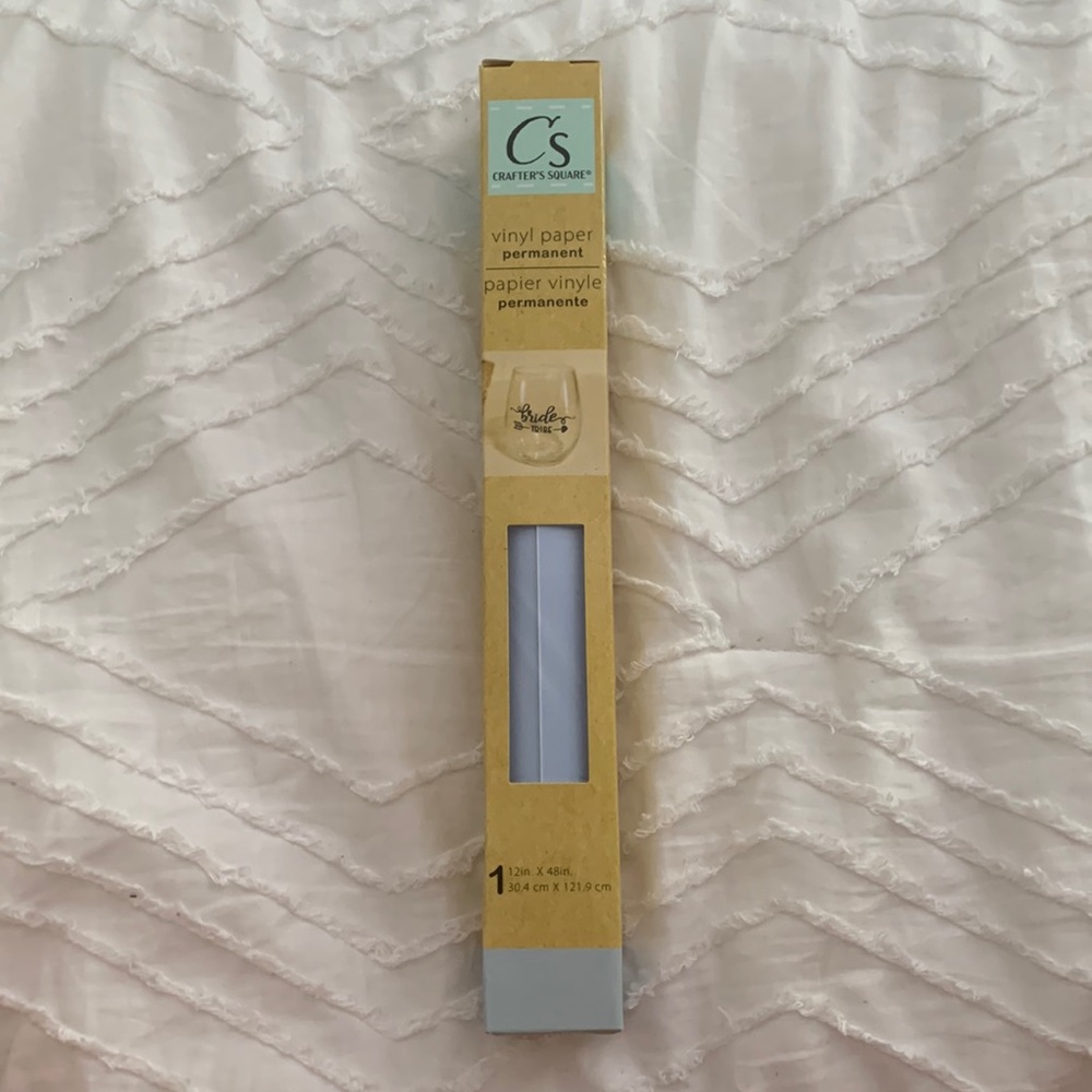 Crafters Square Permanent Vinyl Paper Baby Blue